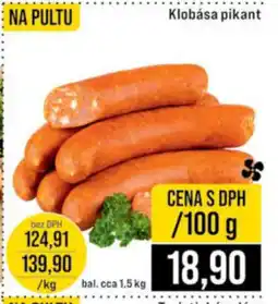 Jip Klobása pikant nabídka