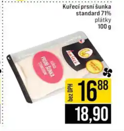 Jip Kuřecí prsní šunka standard 71% nabídka
