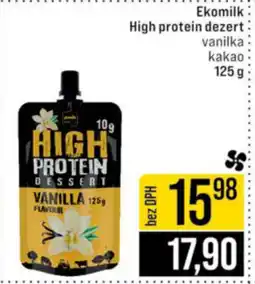 Jip Ekomilk High protein dezert nabídka