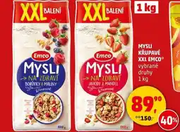 Penny Market MYSLI KŘUPAVÉ XXL EMCO vybrané druhy, 1 kg nabídka
