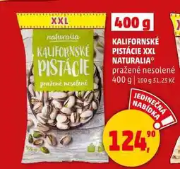 Penny Market KALIFORNSKÉ PISTÁCIE XXL NATURALIA pražené nesolené, 400 g nabídka
