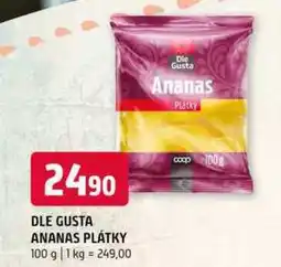 Terno DLE GUSTA ANANAS PLÁTKY 100 g nabídka