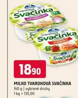 Terno MILKO TVAROHOVÁ SVAČINKA 140 g nabídka