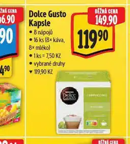 Albert Kávové kapsle dolce gusto nabídka