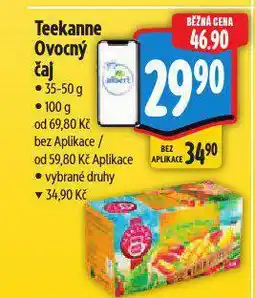 Albert Teekanne čaj nabídka