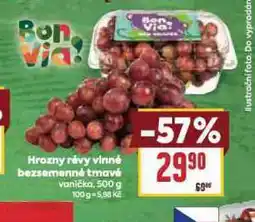 Billa Hrozny révy vinné bílé bezsemené tmavé nabídka