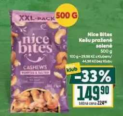 Billa Nice bites kešu pražené solenéé nabídka