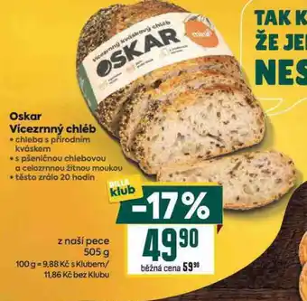 Billa Oskar vícezrný chléb nabídka