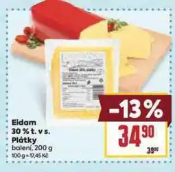 Billa Eidam 30% plátky nabídka
