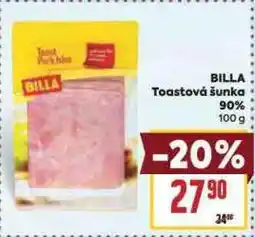 Billa Toastová šunka 90% nabídka