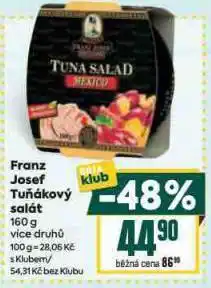 Billa Franc josef tuňákový salát nabídka