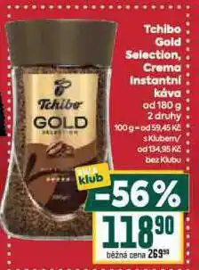Billa Crema instatní káva nabídka