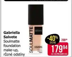 Teta Gabriella Salvete Soulmatte foundation make-up, různé odstíny nabídka