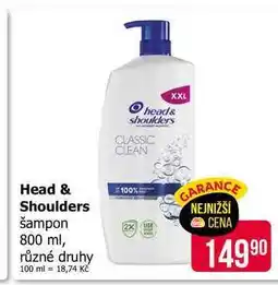 Teta Head & Shoulders šampon 800ml, vybrané druhy nabídka
