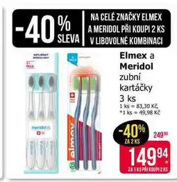 Teta Meridol zubní kartáčky 3 ks nabídka