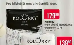 Teta Kolorky night dětské jednorázové ekoplenky 19 ks nabídka