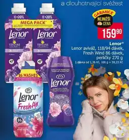 Teta Lenor Unstoppables Vonné Perličky 270g, vybrané druhy nabídka