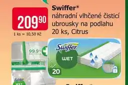Teta Swiffer náhradní vlhčené čisticí ubrousky na podlahu 20ks nabídka