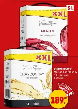 Penny Market VINUM REGUM Merlot, Chardonnay, 5 l nabídka
