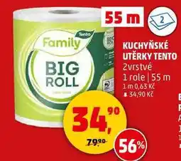 Penny Market KUCHYŇSKÉ UTĚRKY TENTO, 2 vrstvé, 1 role, 55 m nabídka