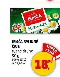 Penny Market JEMČA BYLINNÉ ČAJE různé druhy, 30 g nabídka
