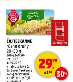Penny Market ČAJ TEEKANNE různé druhy, 20-50 g nabídka