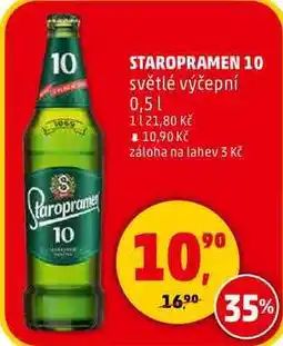 Penny Market STAROPRAMEN 10 světlé výčepní, 0,5 l nabídka