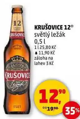 Penny Market KRUŠOVICE 12 světlý ležák, 0,5 l nabídka