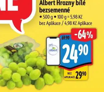 Albert Albert Hrozny bílé bezsemenné nabídka