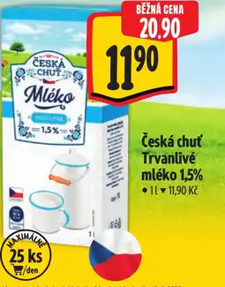 Albert Česká chuť Trvanlivé mléko 1,5% nabídka