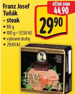 Albert Franz Josef Tuňák - steak nabídka