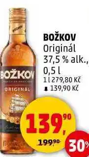 Penny Market BOŽKOV Originál 37,5% alk., 0,5 l nabídka
