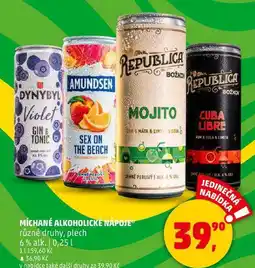 Penny Market MÍCHANÉ ALKOHOLICKÉ NÁPOJE různé druhy, plech 6% alk., 0,25 l nabídka