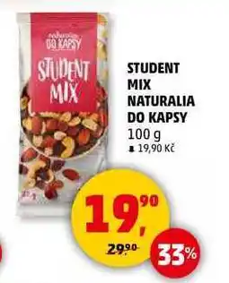 Penny Market STUDENT MIX NATURALIA DO KAPSY, 100 g nabídka