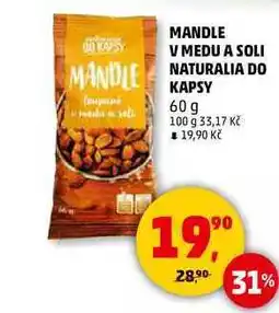 Penny Market MANDLE V MEDU A SOLI NATURALIA DO KAPSY, 60 g nabídka