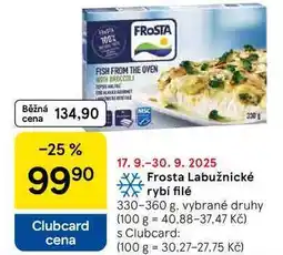 Tesco Frosta Labužnické rybí filé, 330-360 g nabídka