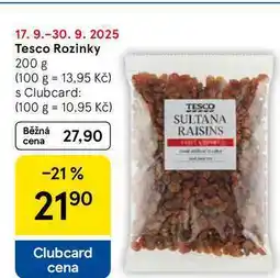 Tesco Tesco Rozinky, 200 g nabídka