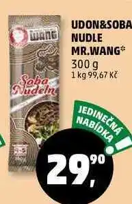 Penny Market UDON&SOBA WANG NUDLE MR.WANG, 300 g nabídka