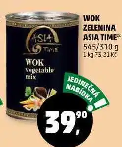 Penny Market WOK ZELENINA ASIA TIME, 545/310 g nabídka