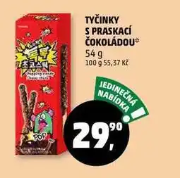 Penny Market TYČINKY S PRASKACÍ ČOKOLÁDOU, 54 g nabídka