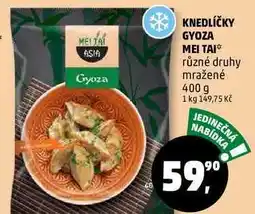 Penny Market KNEDLÍČKY GYOZA MEI TAI různé druhy mražené, 400 g nabídka