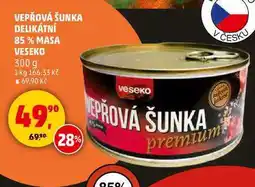 Penny Market VEPŘOVÁ ŠUNKA DELIKÁTNÍ 85% MASA VESEKO, 300 g nabídka