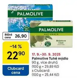 Tesco Palmolive Tuhé mýdlo, 90 g, více druhů nabídka