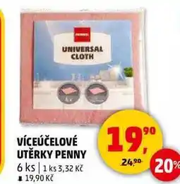 Penny Market VÍCEÚČELOVÉ UTĚRKY PENNY, 6 ks nabídka