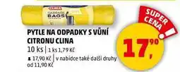Penny Market PYTLE NA ODPADKY S VŮNÍ CITRONU CLINA, 10 ks nabídka