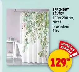Penny Market SPRCHOVÝ ZÁVĚS 180 x 200 cm, různá provedení, 1 ks nabídka