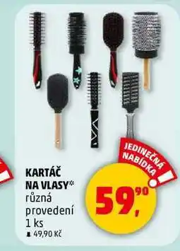 Penny Market KARTÁČ NA VLASY různá provedení, 1 ks nabídka
