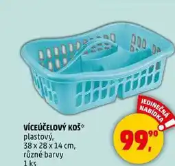 Penny Market VÍCEÚČELOVÝ KOŠ plastový, 38 x 28 x 14 cm, různé barvy, 1 ks nabídka