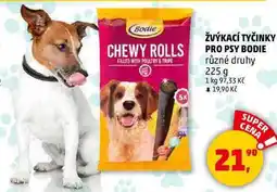 Penny Market ŽVÝKACÍ TYČINKY PRO PSY BODIE různé druhy, 225 g nabídka