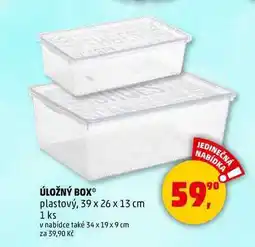 Penny Market ÚLOŽNÝ BOX plastový, 39 x 26 x 13 cm, 1 ks nabídka